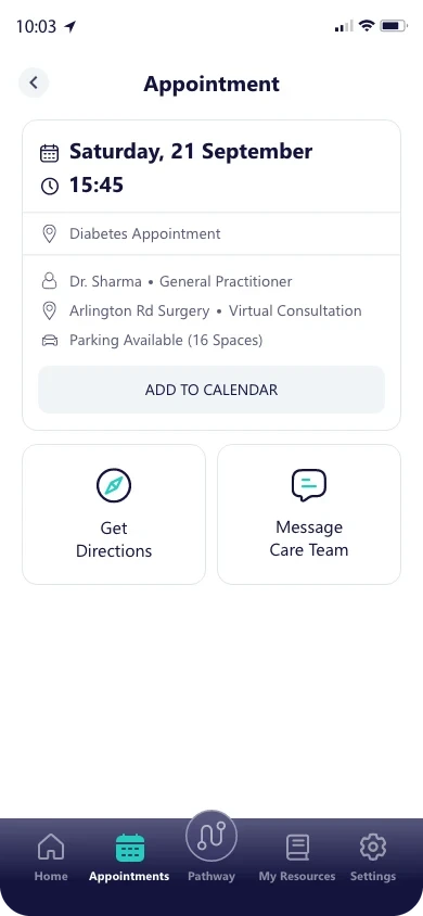 Appointment detail